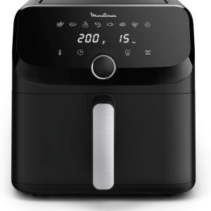 Moulinex Easy Fry Mega EZ8558 Versatile Air Fryer 7.5L/2kg for 8 Persons. 1700-2020W. Extra-Large Capacity. 9 Cooking Programs. Personalized Experience with My Moulinex. Black